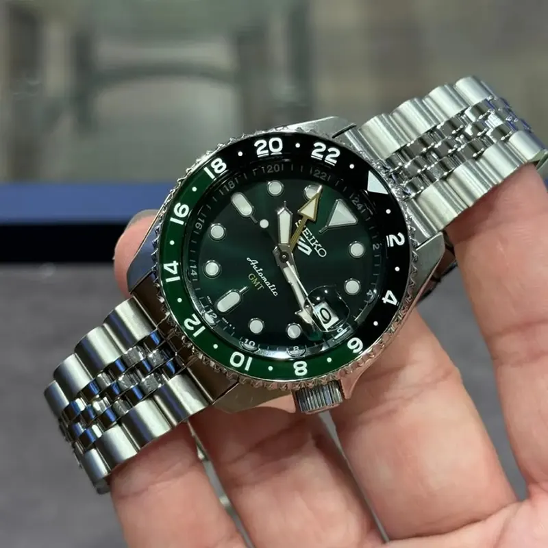 Seiko 5 Sports GMT SKX Green Dial Automatic Men’s Watch- SSK035K1